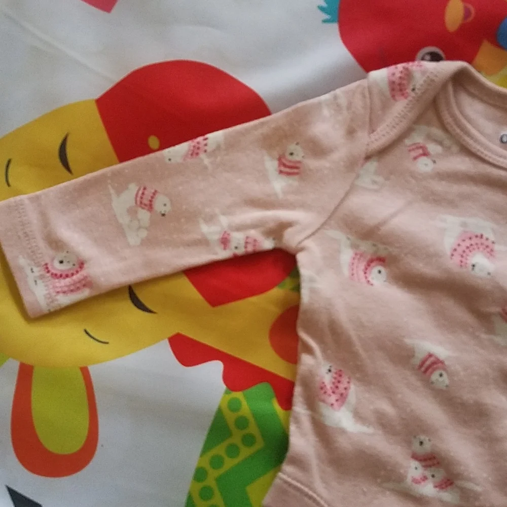 🌞 Old Navy pink polar bear onesie